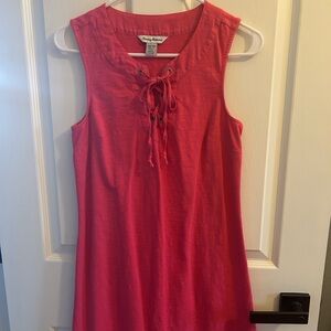 Tommy Bahama Island Cays Lace up coverup spa dress in Passion Pink Size XS